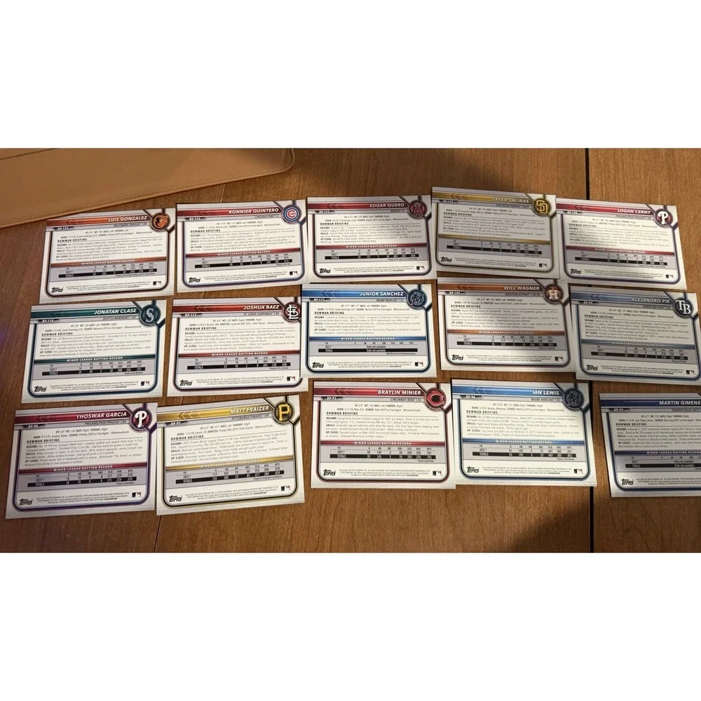 Topps‎ 2022 MLB baseball cards BP Random lot of 50, no dupes